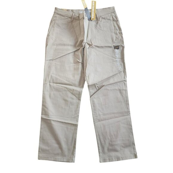 Lee Straight Leg Pant All Day Size Men's Size 14S Light Tan Relaxed Fit Cotton - Picture 1 of 8